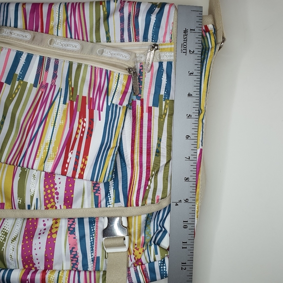 Lesportsac striped large messenger bag - Picture 10 of 14